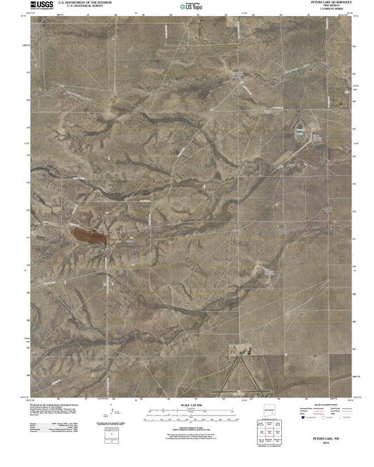 2010 Peters Lake, NM - New Mexico - USGS Topographic Map