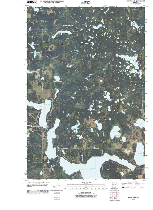 2010 Skunk Lake, MN - Minnesota - USGS Topographic Map