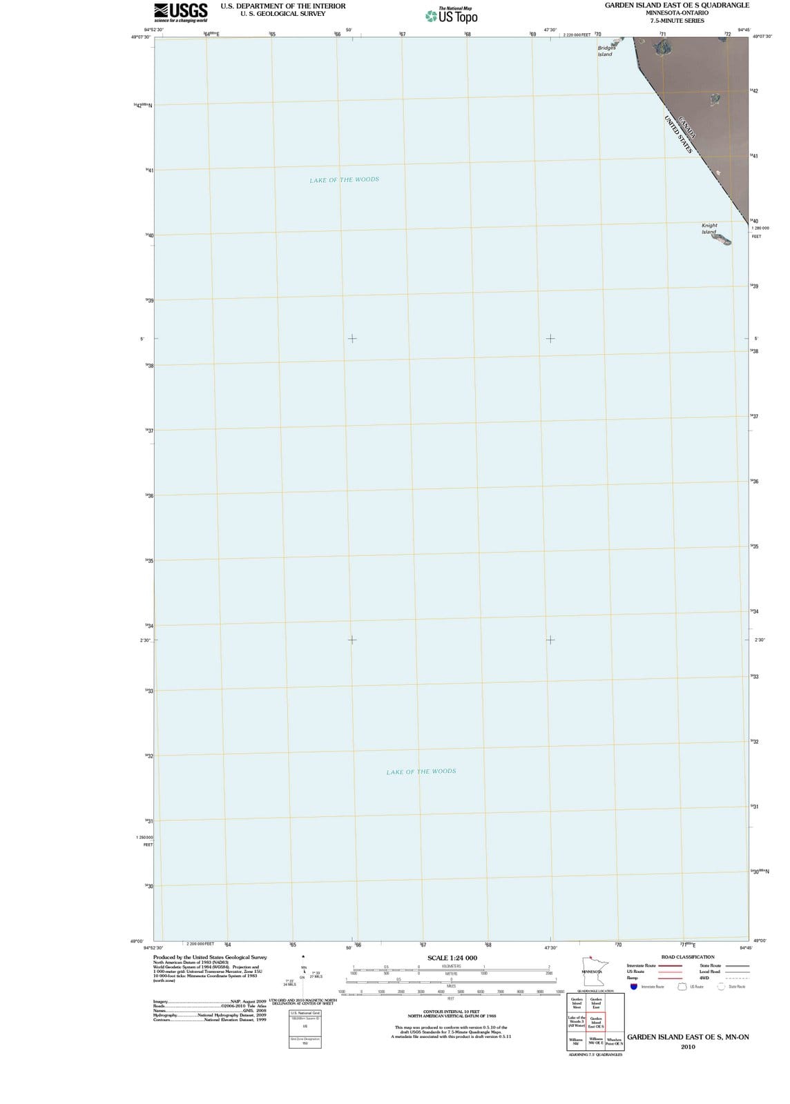 2010 Garden Island East OE S, MN - Minnesota - USGS Topographic Map