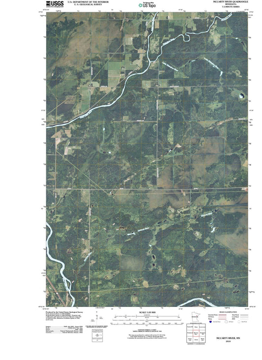 2010 McCarty River, MN - Minnesota - USGS Topographic Map