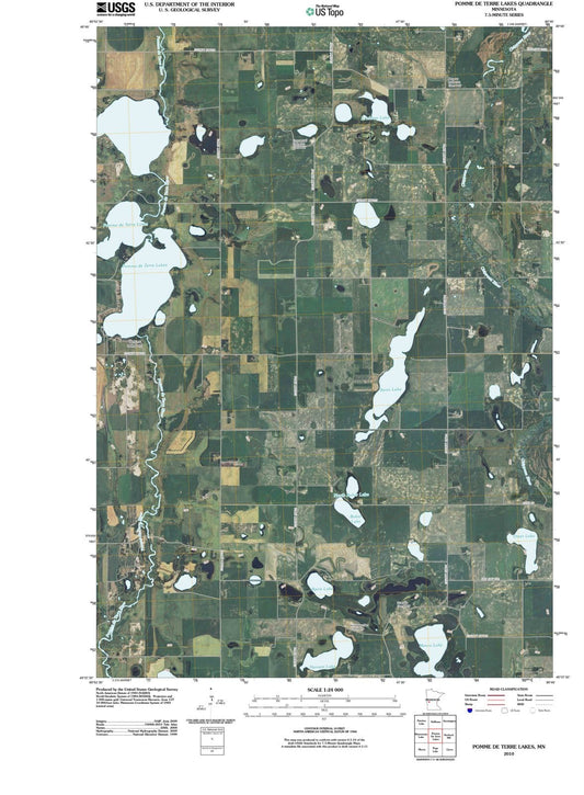 2010 Pommee Terre Lakes, MN - Minnesota - USGS Topographic Map