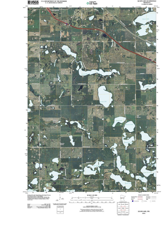 2010 Quam Lake, MN - Minnesota - USGS Topographic Map