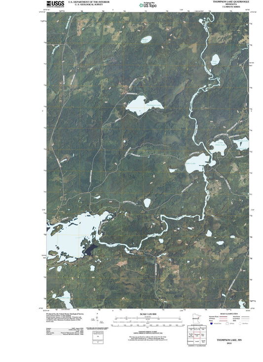 2010 Thompson Lake, MN - Minnesota - USGS Topographic Map