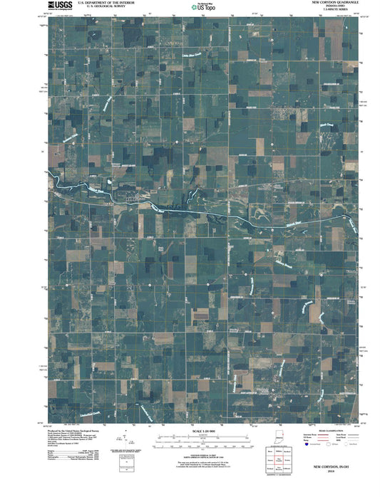 2010 New Corydon, in - Indiana - USGS Topographic Map