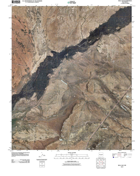 2010 Bull Gap, NM - New Mexico - USGS Topographic Map v2
