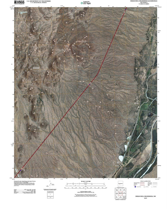 2010 Indian Well Wilderness, NM - New Mexico - USGS Topographic Map