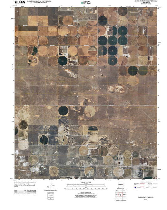2010 Oasis State Park, NM - New Mexico - USGS Topographic Map