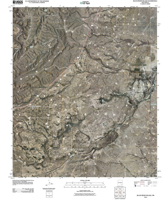2010 Black River Village, NM - New Mexico - USGS Topographic Map