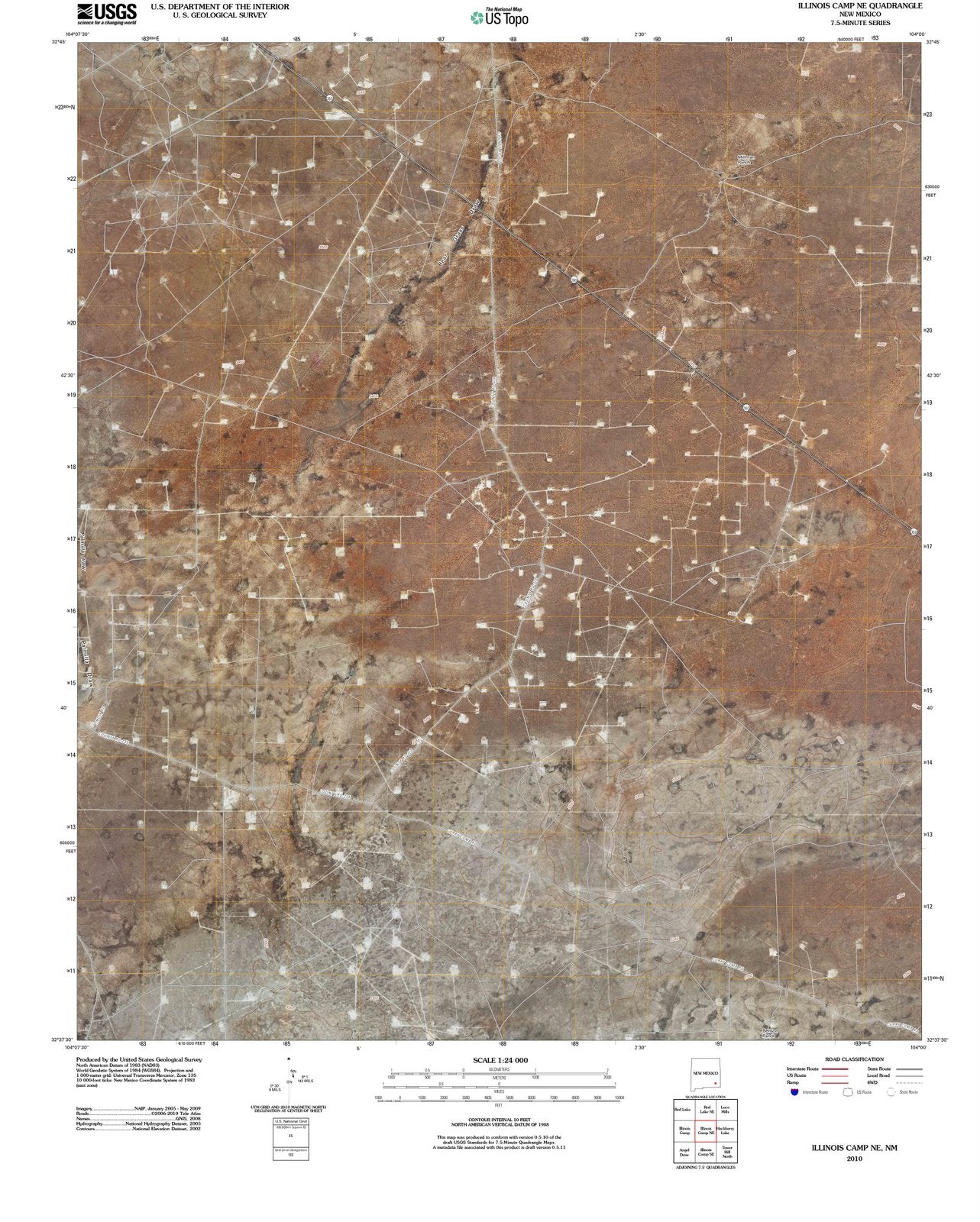2010 Illinois Camp, NM - New Mexico - USGS Topographic Map v2
