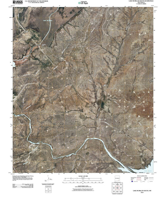 2010 Lake Mcmillan South, NM - New Mexico - USGS Topographic Map