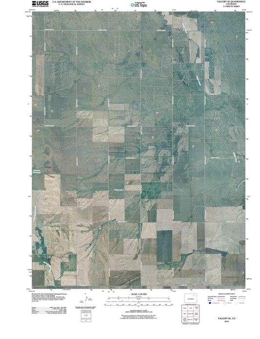 2010 Vallery, CO - Colorado - USGS Topographic Map