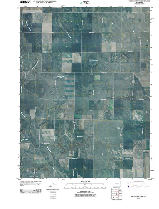 2010 Wild Horse Lake, CO - Colorado - USGS Topographic Map