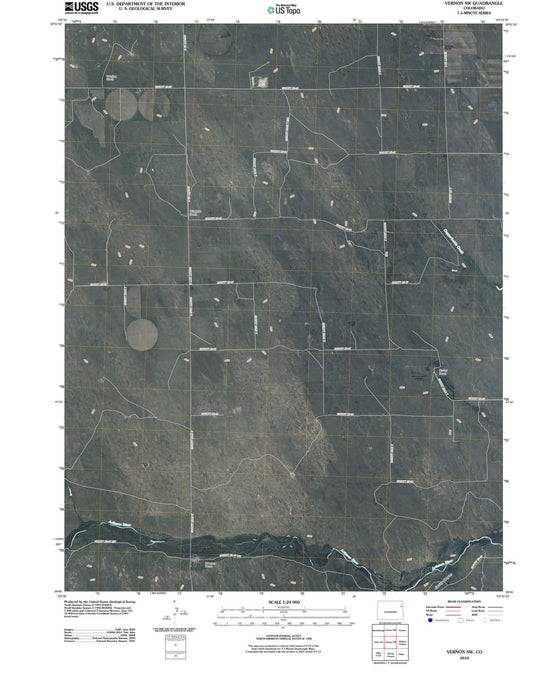 2010 Vernon, CO - Colorado - USGS Topographic Map