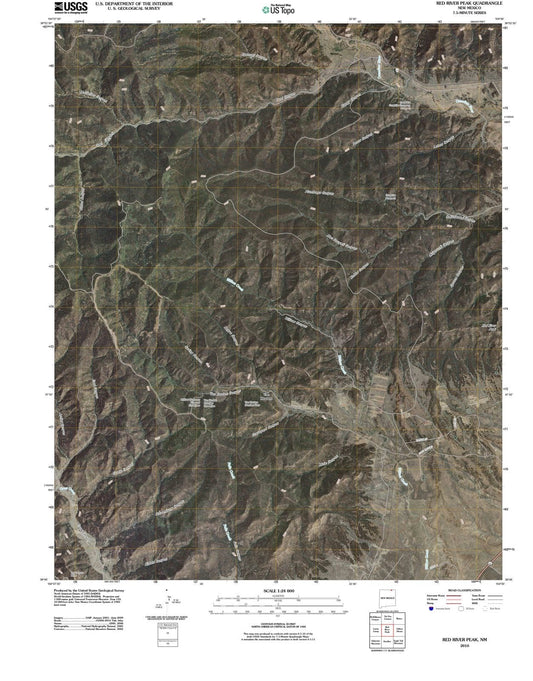 2010 Red River Peak, NM - New Mexico - USGS Topographic Map