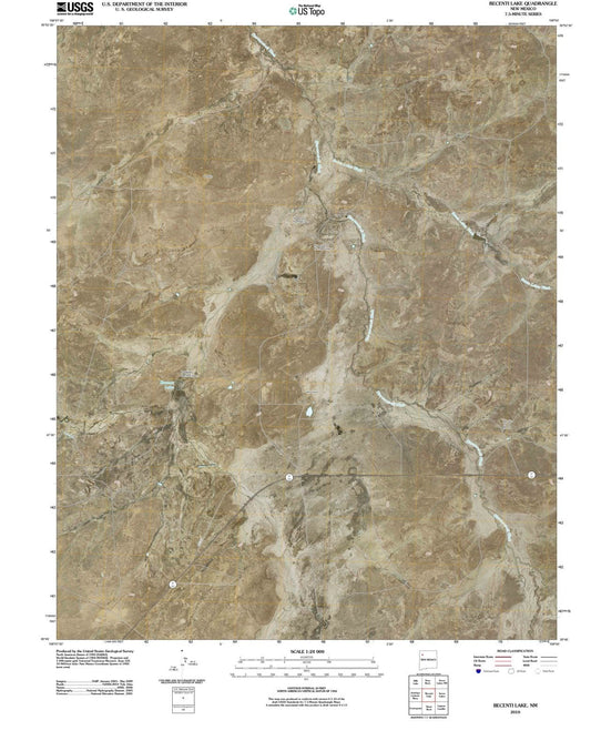 2010 Becenti Lake, NM - New Mexico - USGS Topographic Map