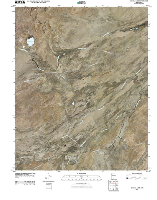 2010 Chuska Lake, NM - New Mexico - USGS Topographic Map
