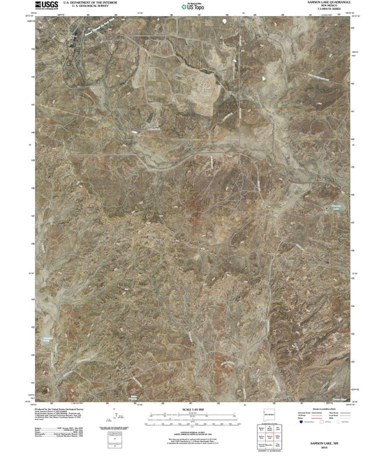 2010 Samson Lake, NM - New Mexico - USGS Topographic Map