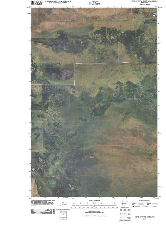 2010 Head of Rapid River, MN - Minnesota - USGS Topographic Map