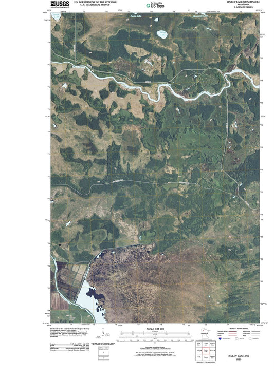 2010 Bailey Lake, MN - Minnesota - USGS Topographic Map