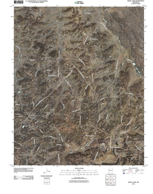 2010 Nicoll Lake, NM - New Mexico - USGS Topographic Map