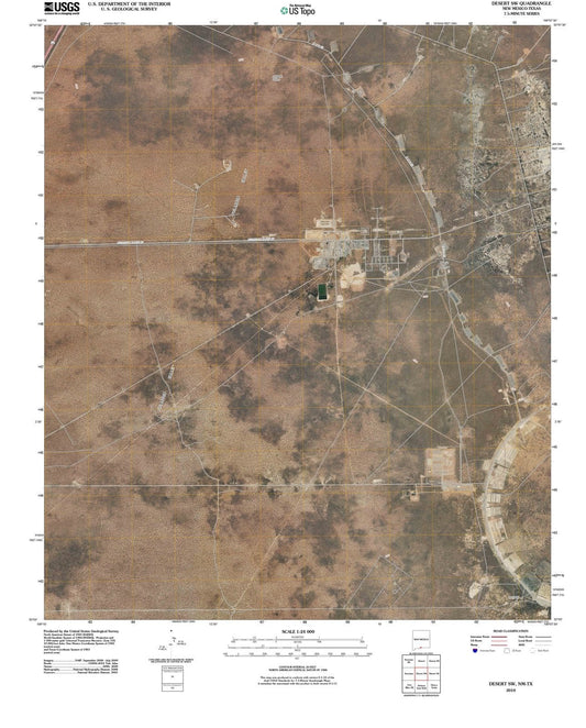 2010 Desert, NM - New Mexico - USGS Topographic Map v4