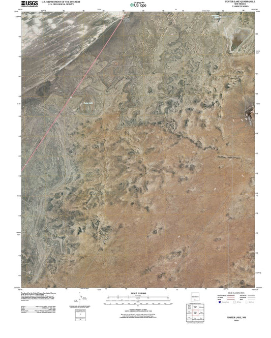 2010 Foster Lake, NM - New Mexico - USGS Topographic Map