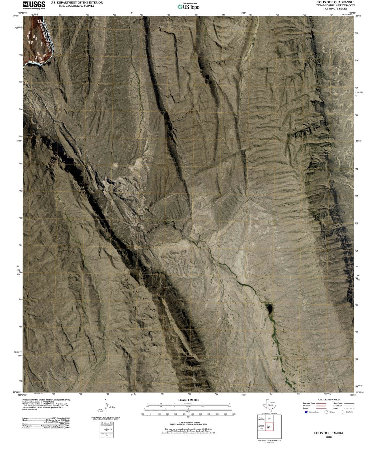2010 Solis OE S, TX - Texas - USGS Topographic Map