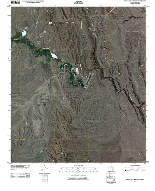 2010 Indian Hot Springs, TX - Texas - USGS Topographic Map