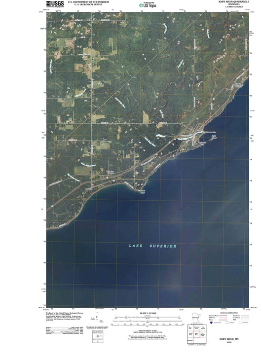 2010 Knife River, MN - Minnesota - USGS Topographic Map
