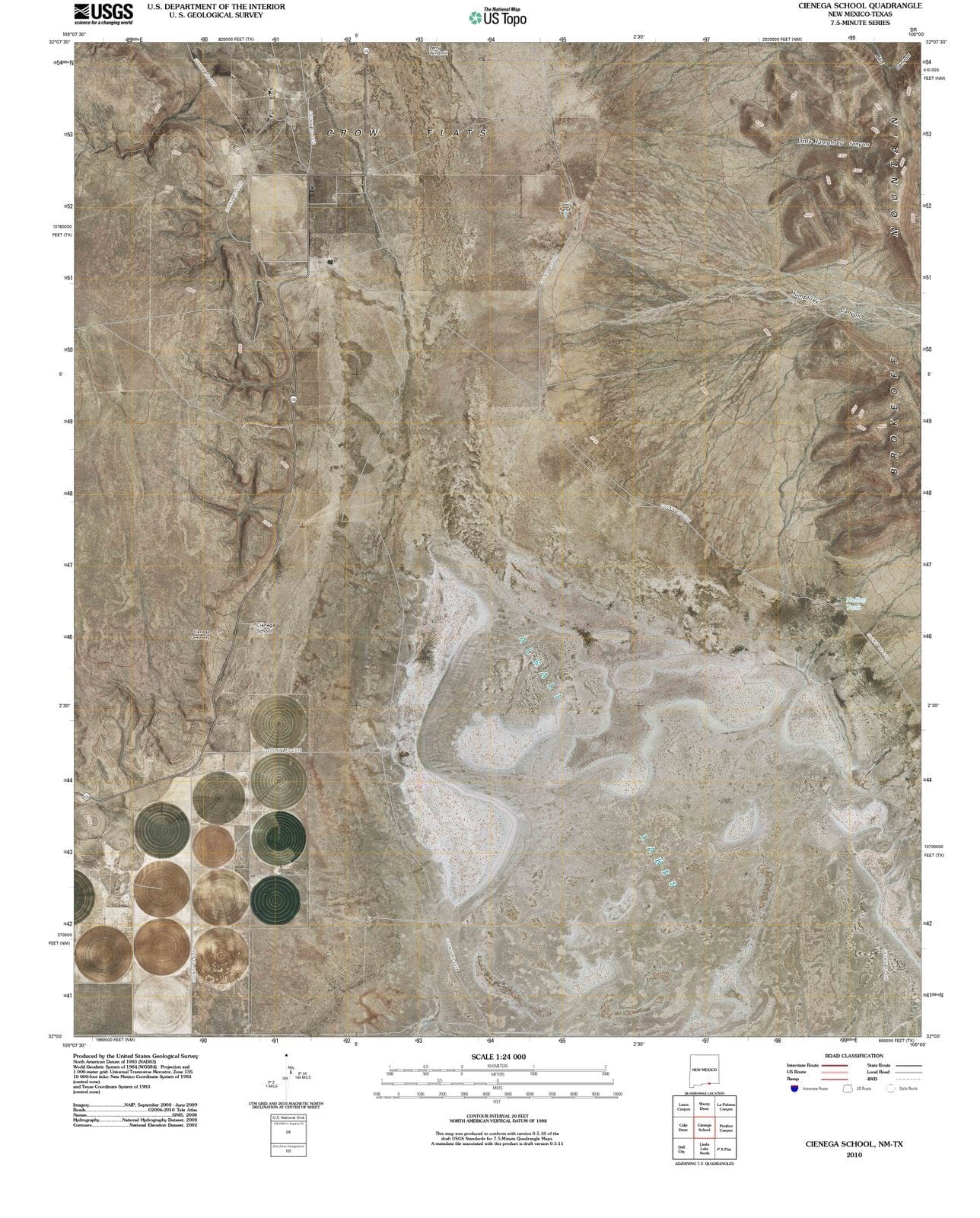 2010 Cienega School, NM - New Mexico - USGS Topographic Map