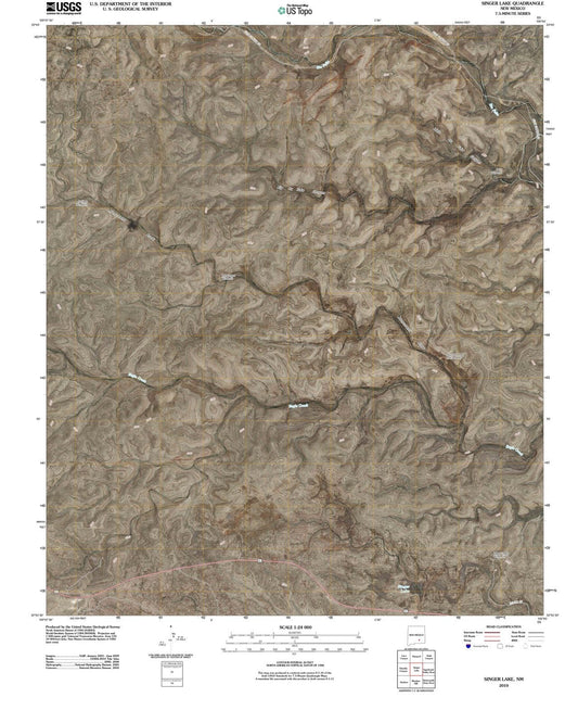 2010 Singer Lake, NM - New Mexico - USGS Topographic Map