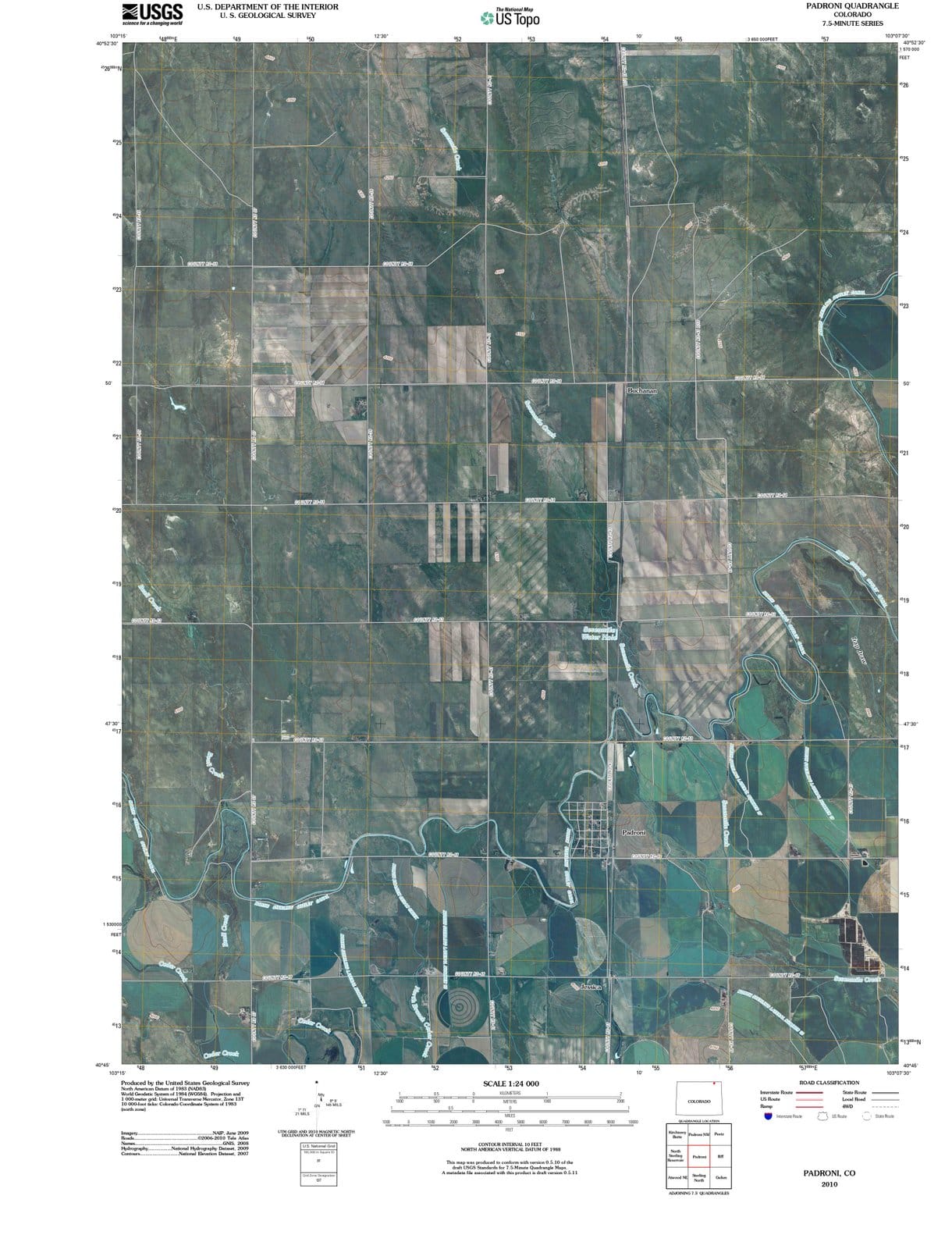2010 Padroni, CO - Colorado - USGS Topographic Map