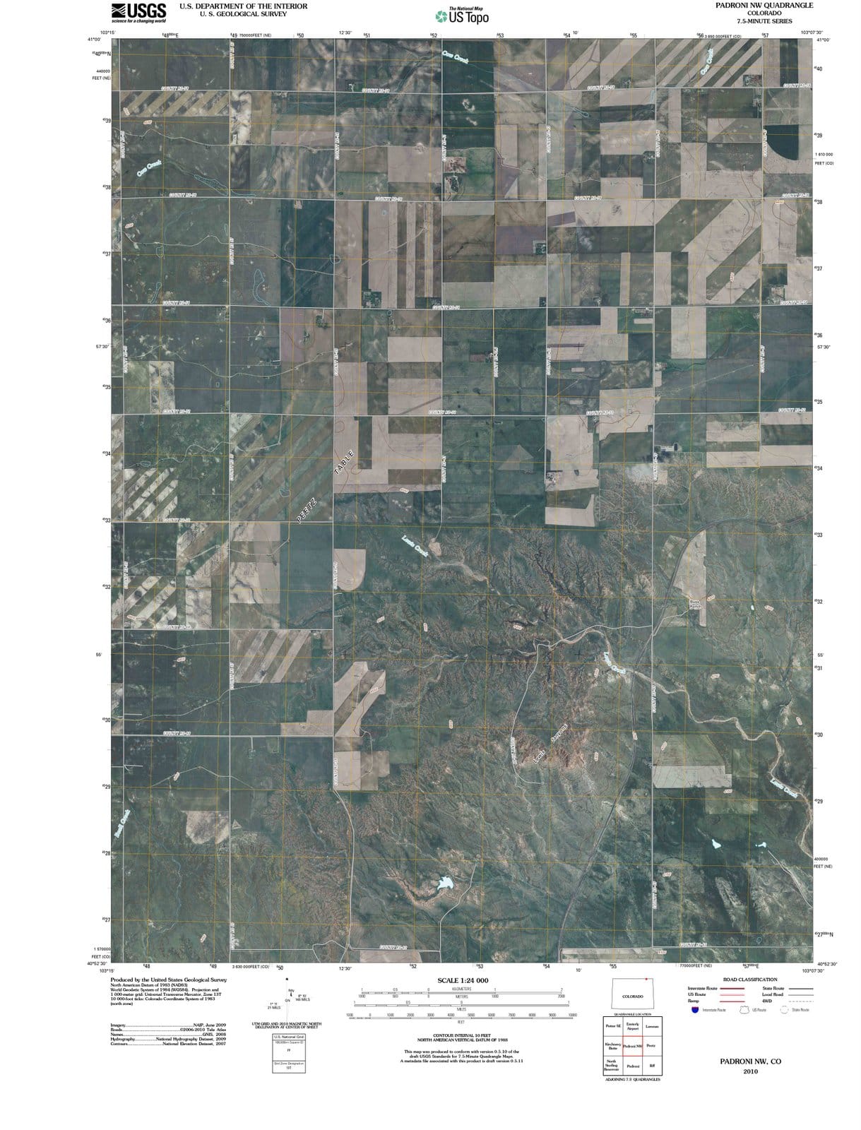 2010 Padroni, CO - Colorado - USGS Topographic Map v2