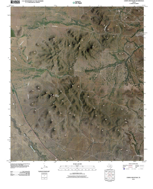 2010 Chispa Mountain, TX - Texas - USGS Topographic Map
