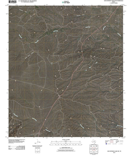 2010 San Esteban Lake, TX - Texas - USGS Topographic Map v2