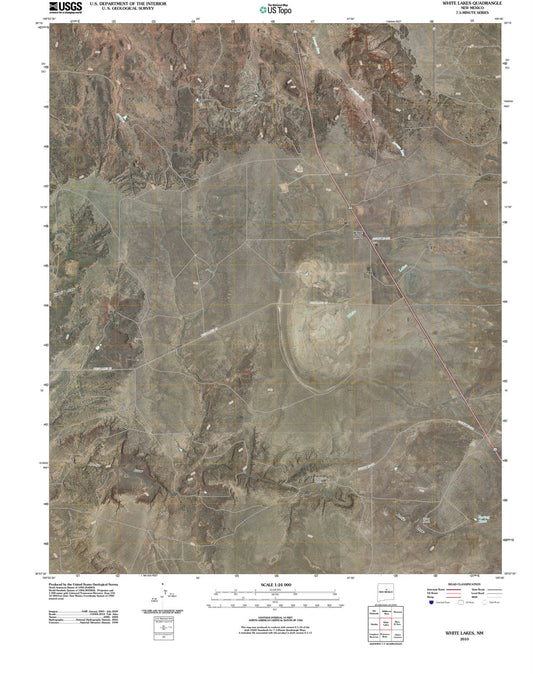 2010 White Lakes, NM - New Mexico - USGS Topographic Map