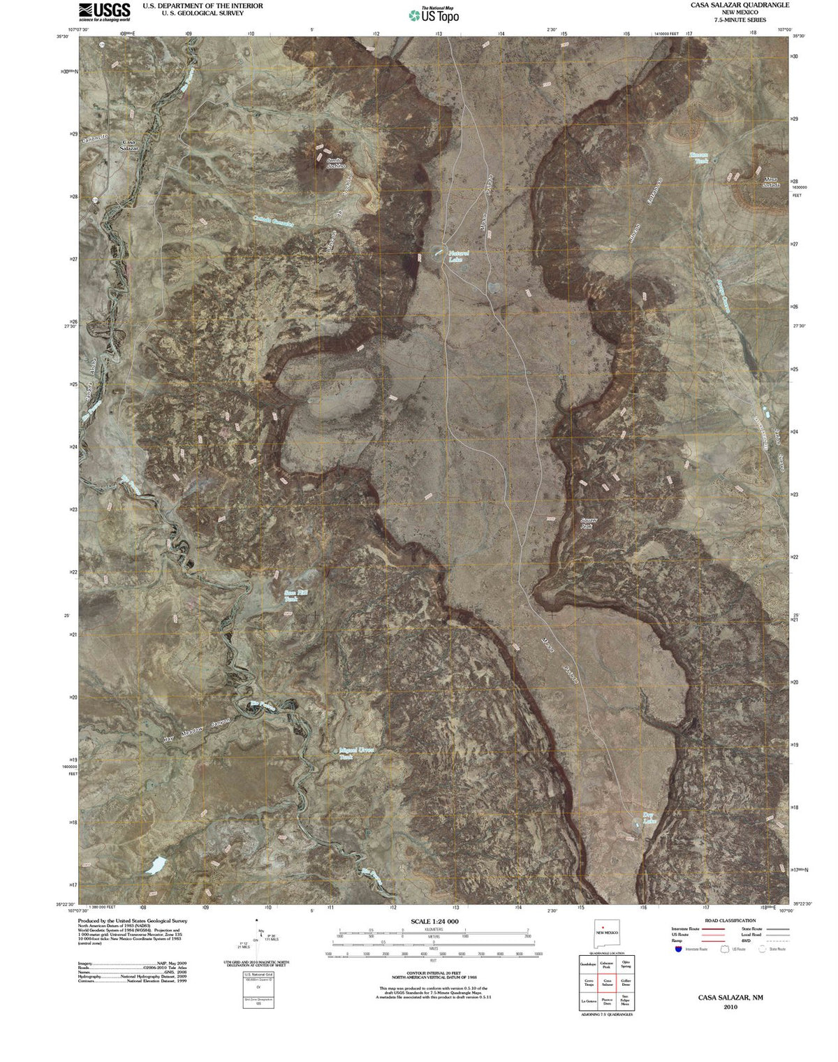 2010 Casa Salazar, NM - New Mexico - USGS Topographic Map