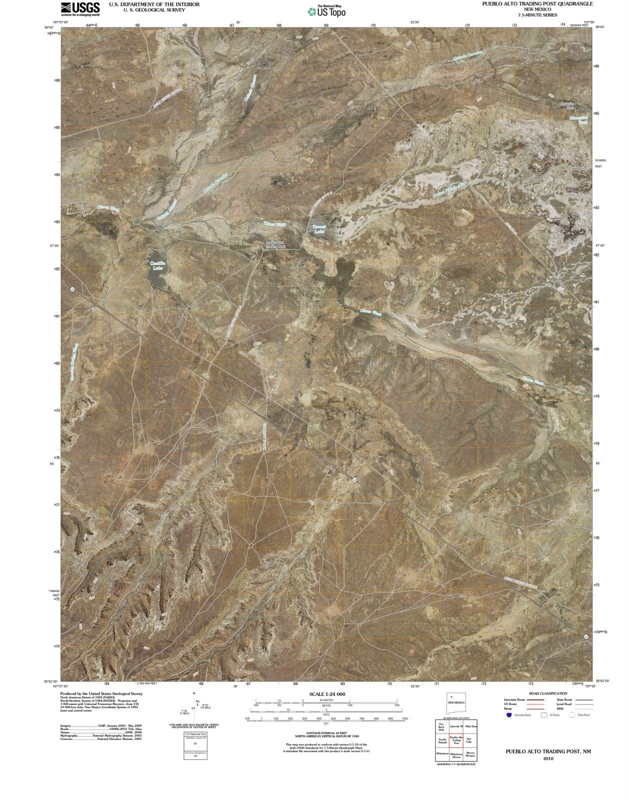 2010 Pueblo Alto Trading Post, NM - New Mexico - USGS Topographic Map