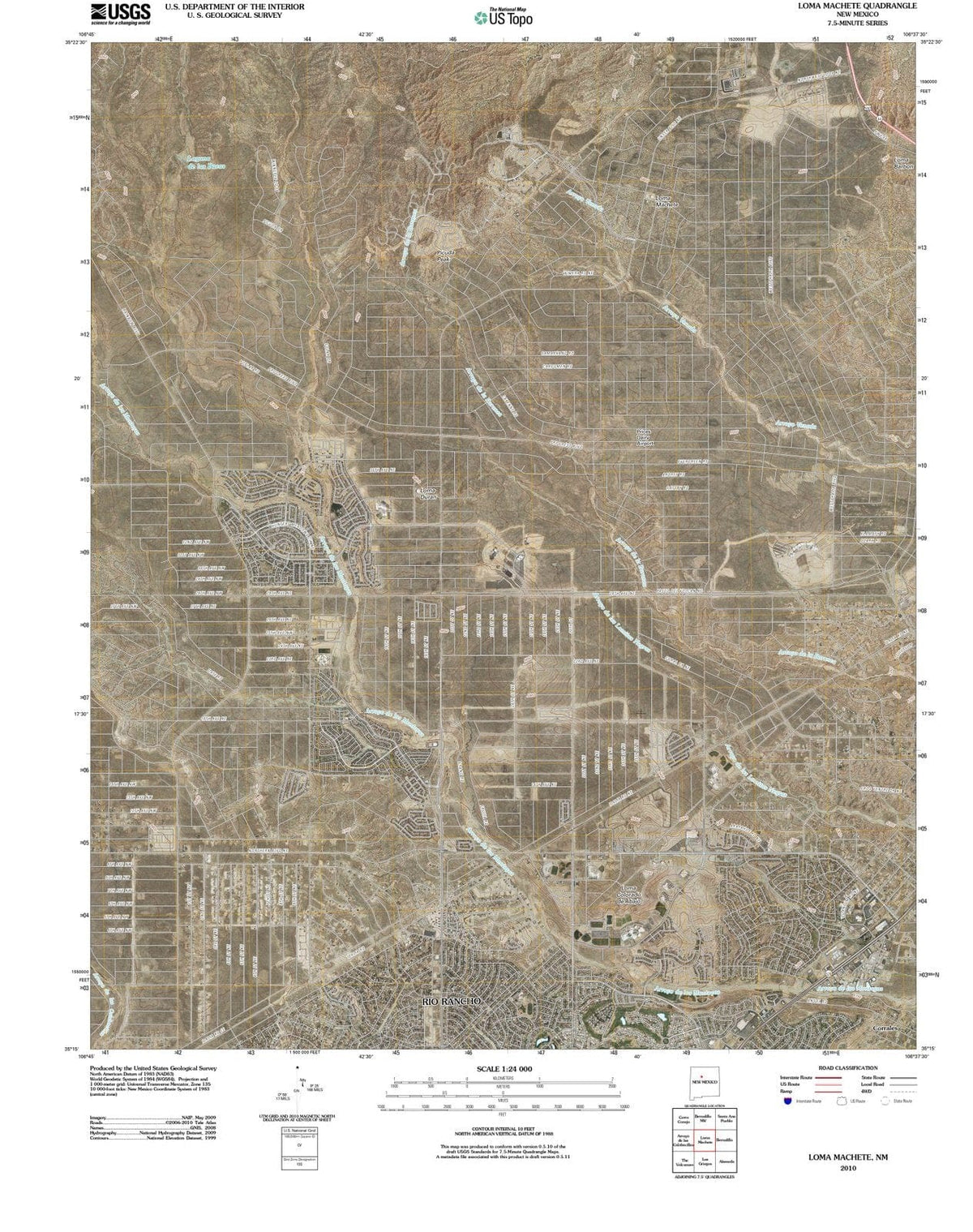 2010 Loma Machete, NM - New Mexico - USGS Topographic Map