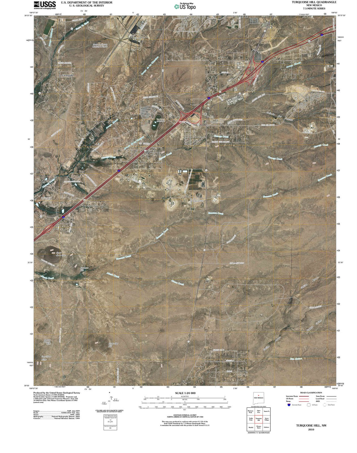 2010 Turquoise Hill, NM - New Mexico - USGS Topographic Map