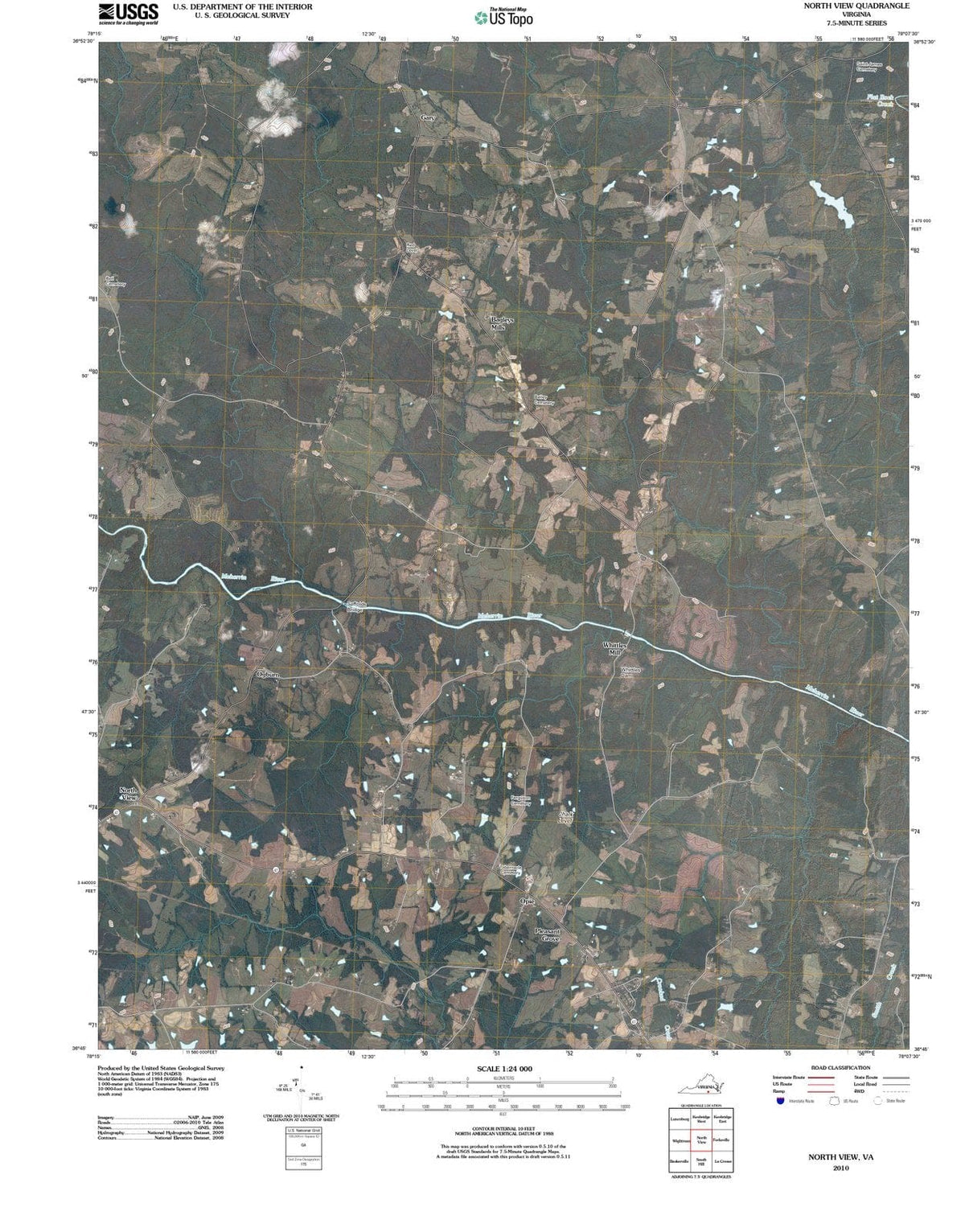 2010 North View, VA - Virginia - USGS Topographic Map
