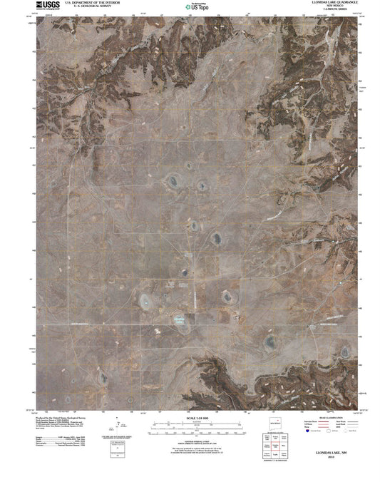 2010 Llonidas Lake, NM - New Mexico - USGS Topographic Map