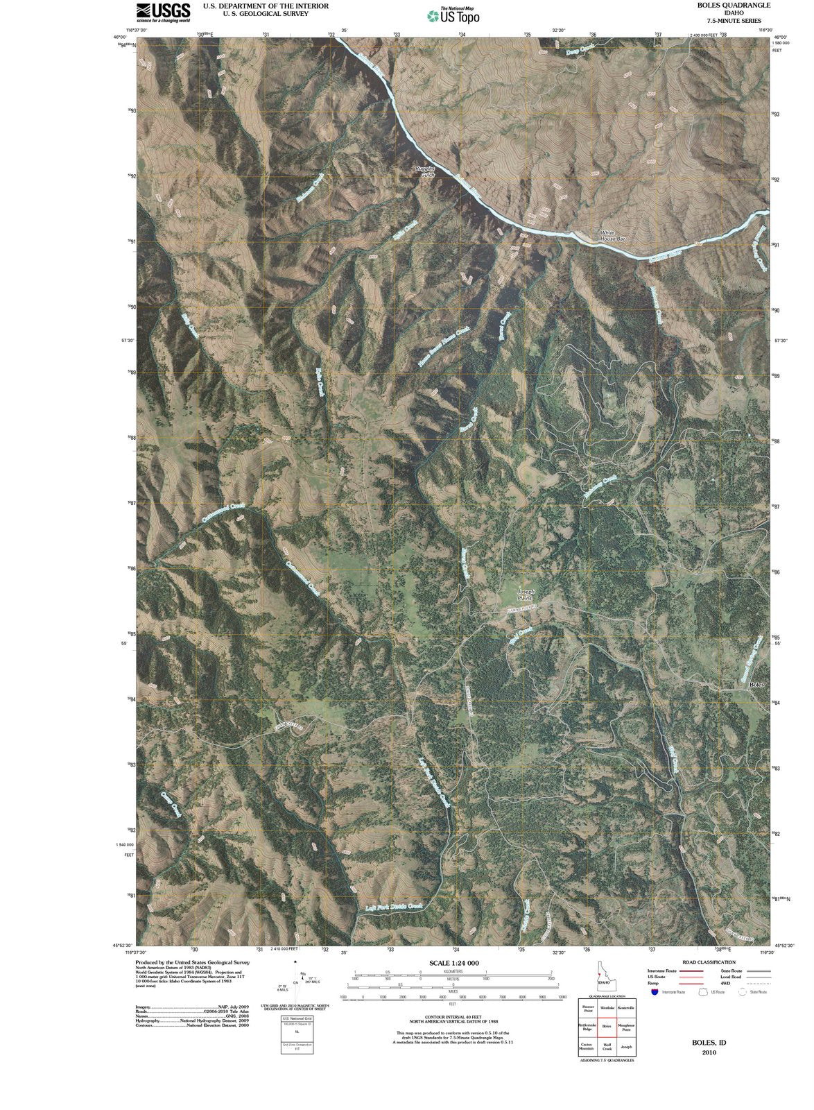 2010 Boles, ID - Idaho - USGS Topographic Map