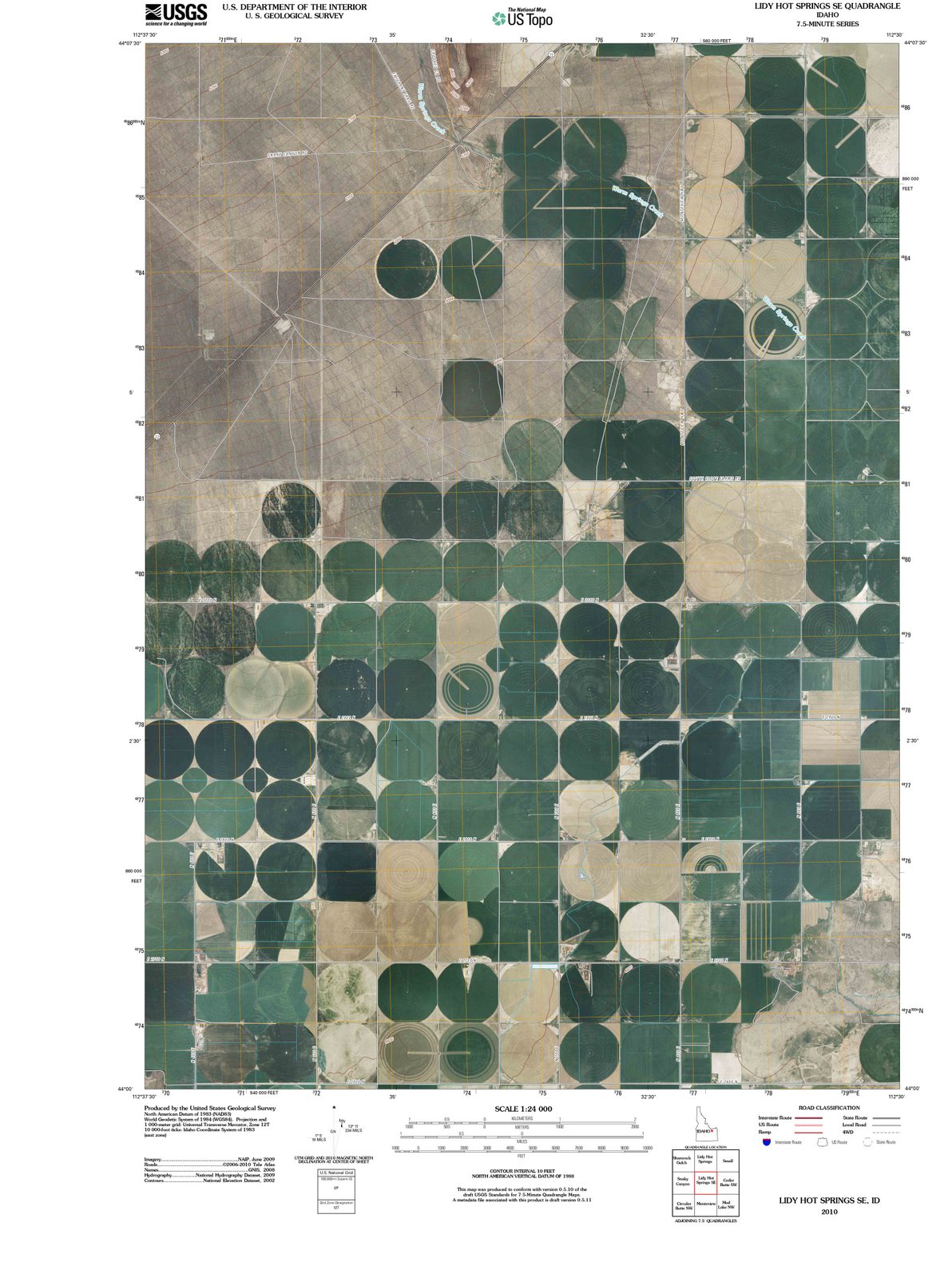 2010 Lidy Hot Springs, ID - Idaho - USGS Topographic Map v2