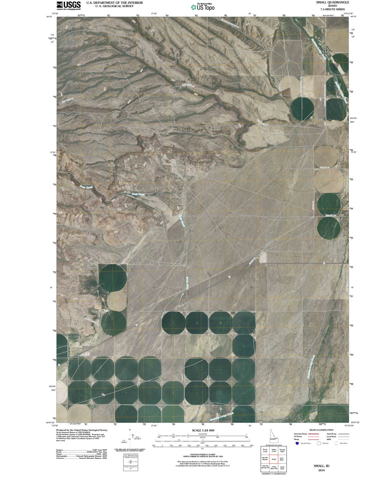 2010 Small, ID - Idaho - USGS Topographic Map