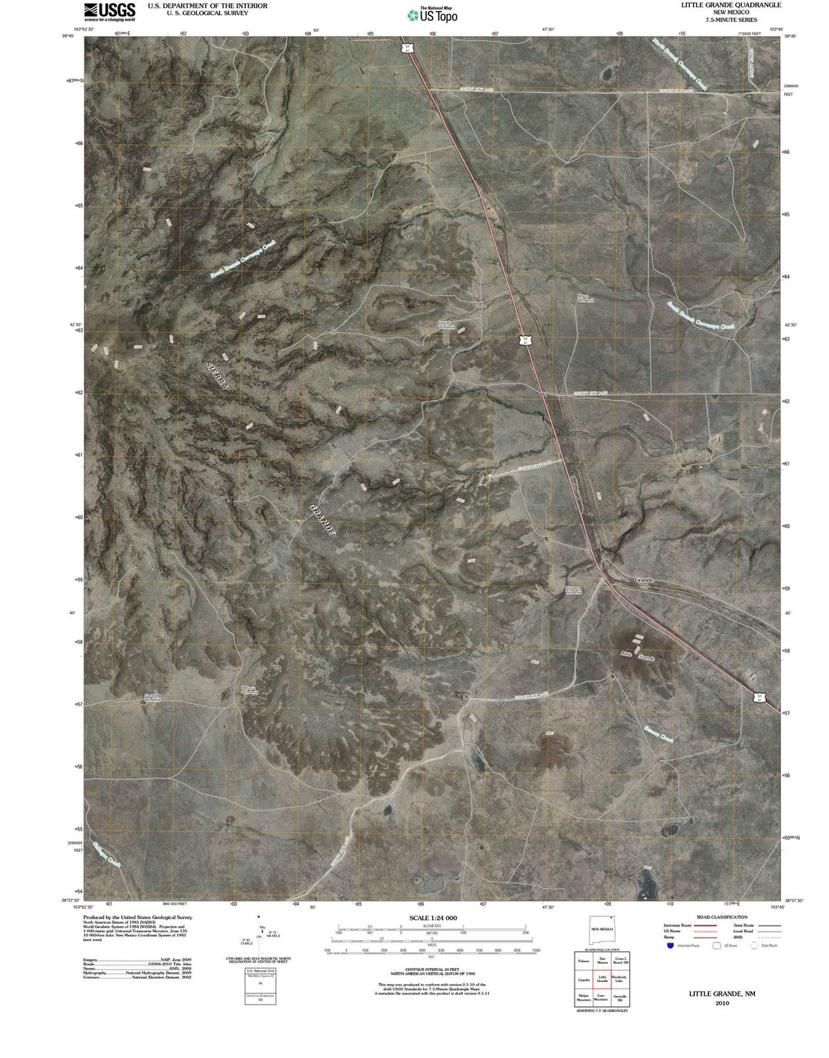 2010 Little Grande, NM - New Mexico - USGS Topographic Map