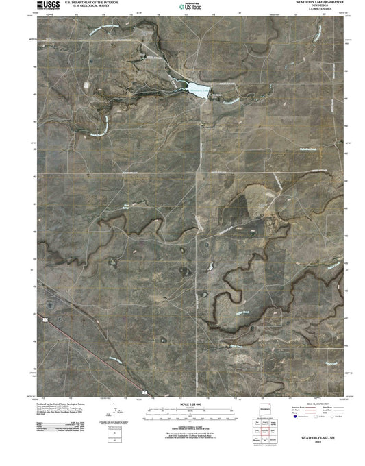 2010 Weatherly Lake, NM - New Mexico - USGS Topographic Map