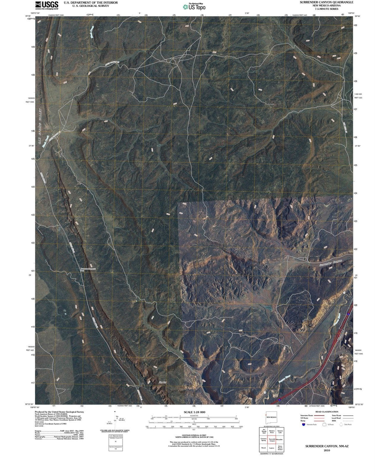 2010 Surrender Canyon, NM - New Mexico - USGS Topographic Map