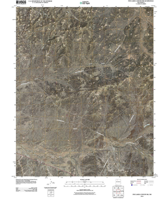 2010 Five Lakes Canyon, NM - New Mexico - USGS Topographic Map v2