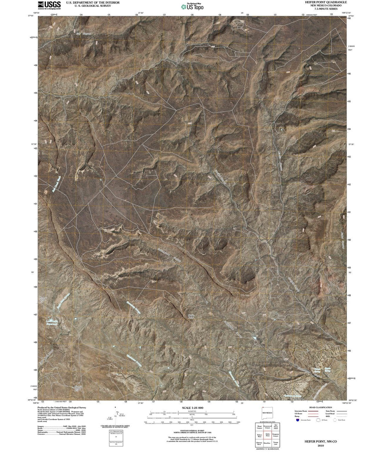 2010 Heifer Point, NM - New Mexico - USGS Topographic Map